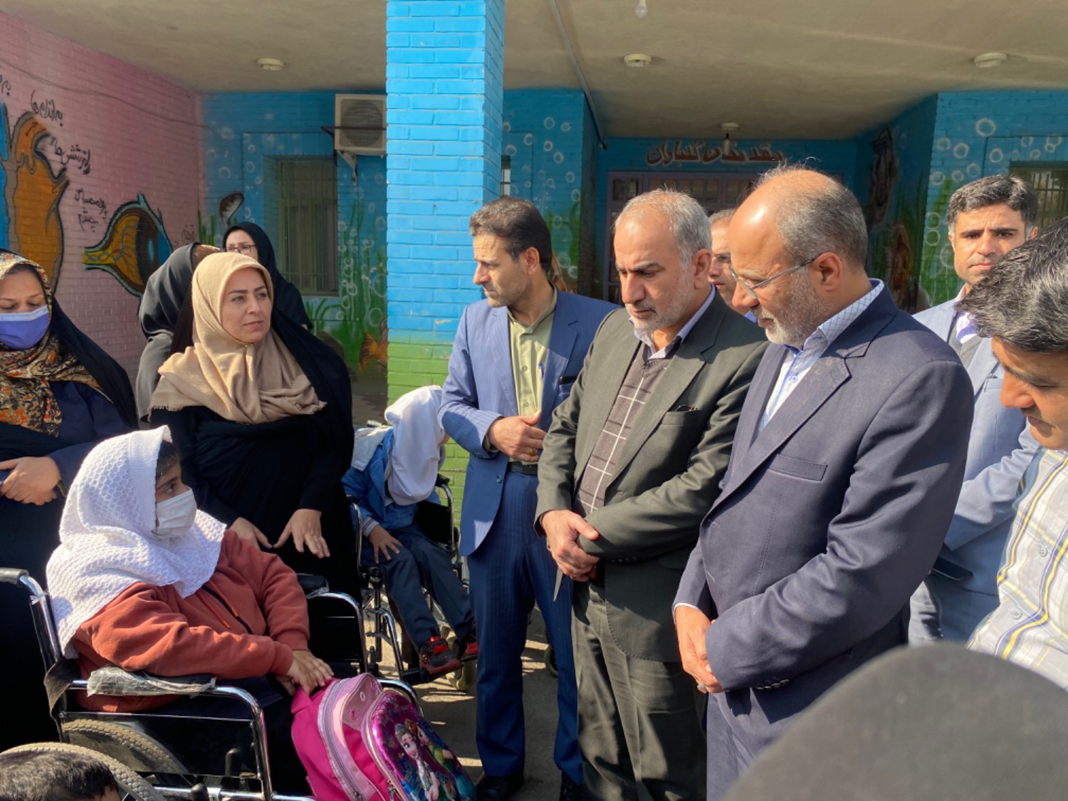 بازدید از آموزشگاه استثنایی گلها با حضور دکتر قادری نماینده محترم مردم شریف شیراز و زرقان
